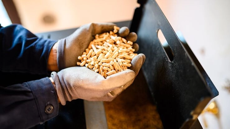 Holzpellets für eine Pelletheizung